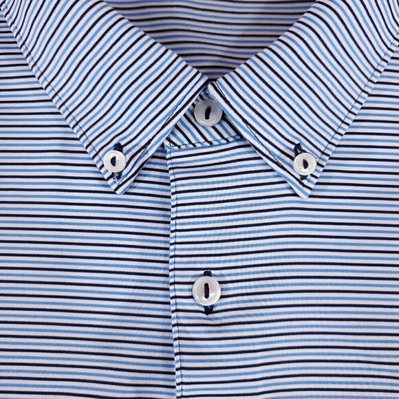 Peter Millar Crown Crafted Mens XXL Trolley Performance Jersey Polo Shirt - Picture 4 of 12